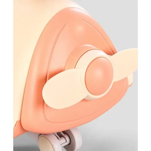 لوپ کار کویر موزیکال طرح هواپیما رنگ هلویی کد P/QT8081/HO