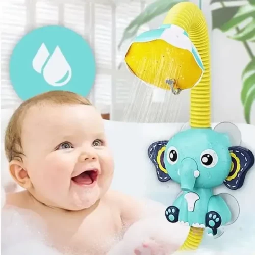 اسباب بازی حمام مدل فیل آب پاش آبی کد 836622A