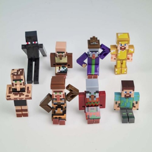 اکشن فیگور 8 عددی ماینکرفت با سلاح MINECRAFT کد P/19745/B