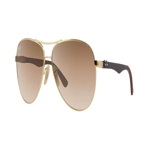 عینک آفتابی RayBan 8313 Gold Grey Light Brown Gradient - Image 2
