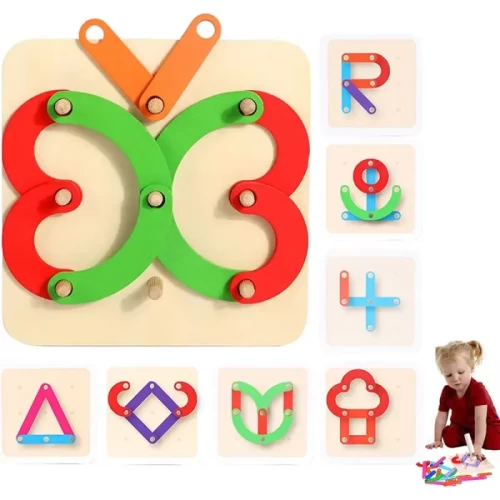 پازل آموزشی تطابق اشکال چوبی کد JHTOY656
