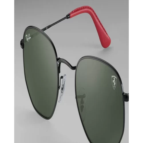 عینک آفتابی RayBan 3548NM Scuderia Ferrari Black Green Classic G 15 - Image 5