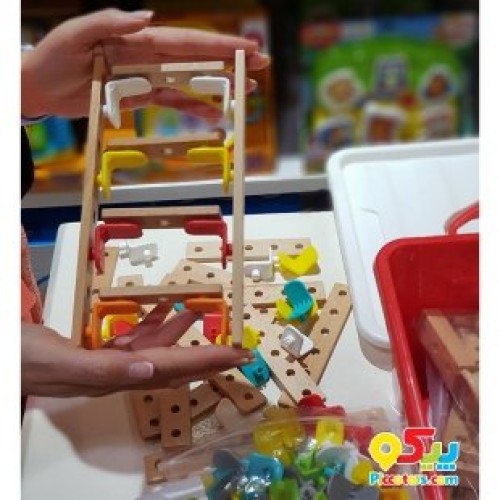 خرید اسباب بازی چوبی پیچ و مهره دار