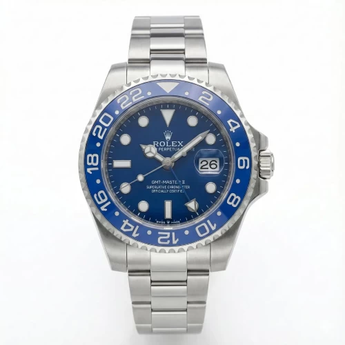 ساعت رولکس جی ام تی (GMT) استیل صفحه آبی