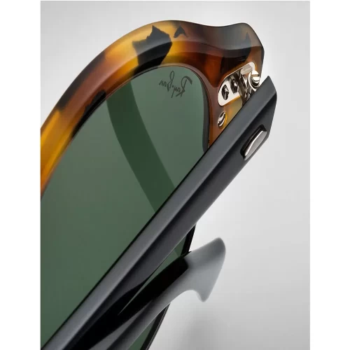 عینک آفتابی RayBan 4246 Clubround Tortoise Black Green Classic - Image 6