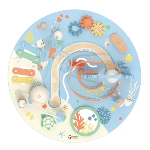 میز فعالیت و بازی چوبی کلاسیک ورلد classic world Multi Activity Table کد 20238