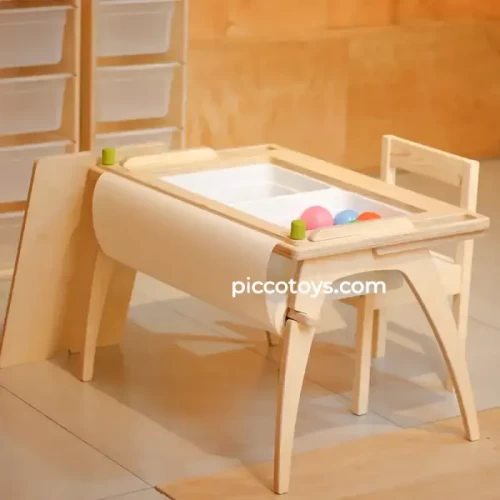 میز کودک مونته سوری به همراه رول کاغذ کد 30605559