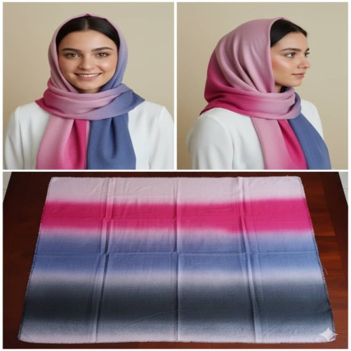 روسری نخی طرح بندی متفاوت قواره 120