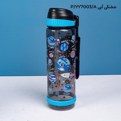 قمقمه نی دار فانتزی 750 میلی لیتر شفاف کد YY7003