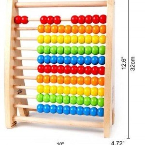 چرتکه چوبی رنگین کمان rainbow bead hape 0412
