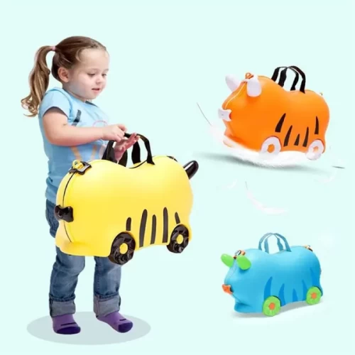 چمدان چرخدار زرد اوپس OOPS کد 0101