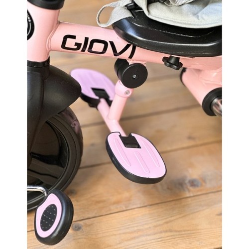 سه چرخه کودک کیکابو با سایبان رنگ صورتی مدل Kikka Boo Giovi کد 31006020143