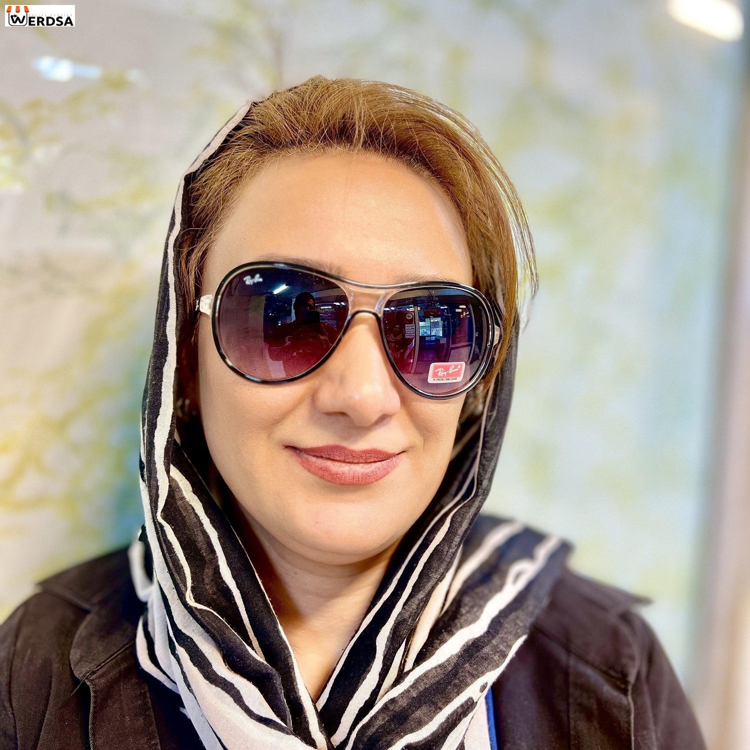 عینک افتابی زنانه ری بن مدل 9055 کد 1474