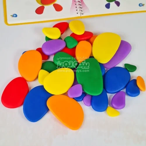 اسباب بازی فکری سنگریزه های رنگی سری سه کد A9866