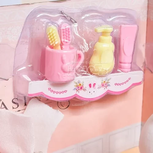 اسباب بازی ست خرگوش مینیاتوری به همراه سرویس بهداشتی BAY DREAMY کد 66215
