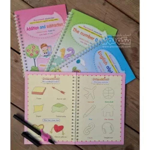کتاب جادویی آموزش انگلیسی و نقاشی 4 در 1 کد 3992886