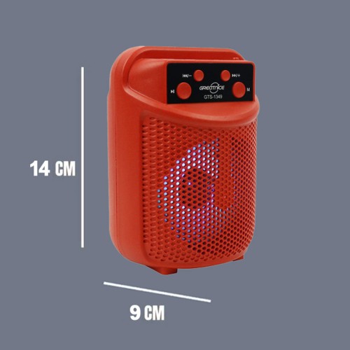 اسپیکر بلوتوثی Greatnice قرمز مدل GTS 1349