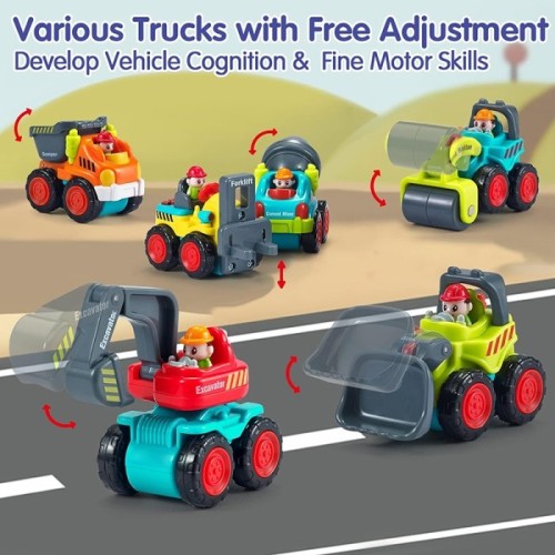 ماشین اسباب بازی غلتک HUILE TOYS مدل P/A3116C/GH