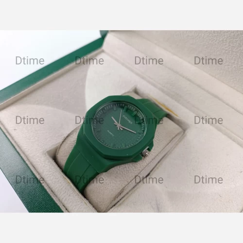 ساعت الگانس سبز بند رابر