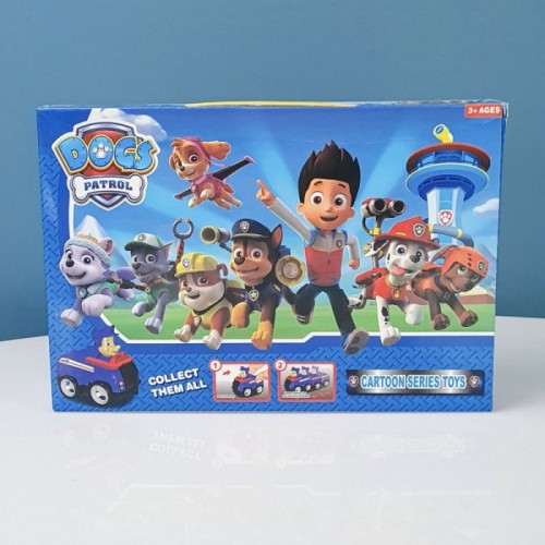 فیگور6 عددی سگهای نگهبان پاوپاترول paw patrol با ماشین مدل P663