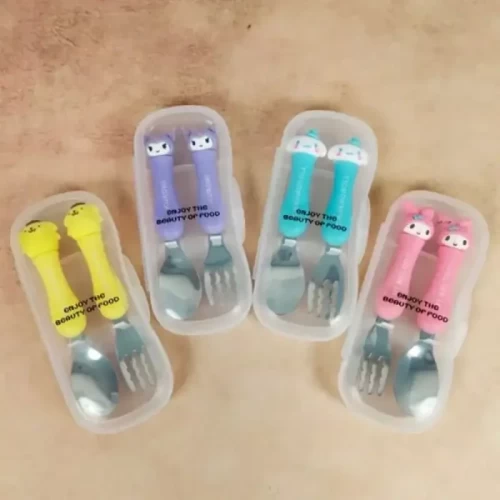 قاشق و چنگال فانتزی کودک طرح کرومی کد 089108