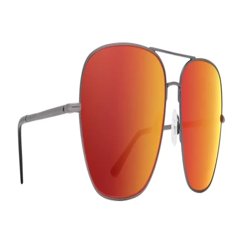 عینک آفتابی اسپای مدل SPY Tatlow Matte Gunmetal - HD Plus Gray Green with Red Spectra Mirror - Image 4
