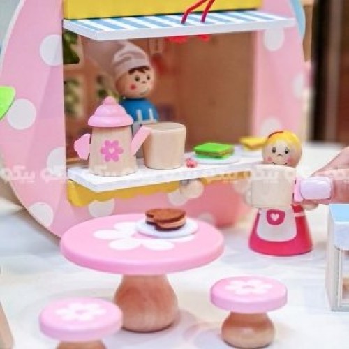 اسباب بازی آشپزی چوبی با آدمک کد BZ-24