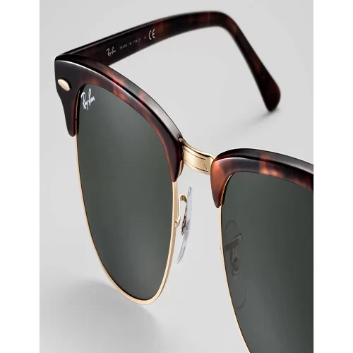 عینک آفتابی RayBan 3016 51 Clubmaster Classic Tortoise Green Classic - Image 3