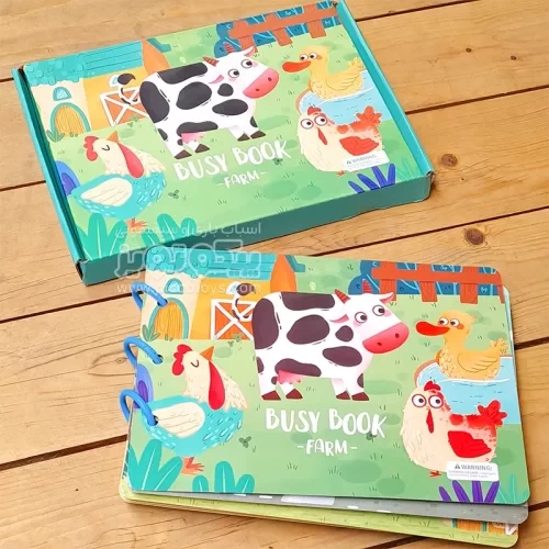 کتاب مونته سوری پازلی busy book مدل حیوانات مزرعه کد P/100468/A