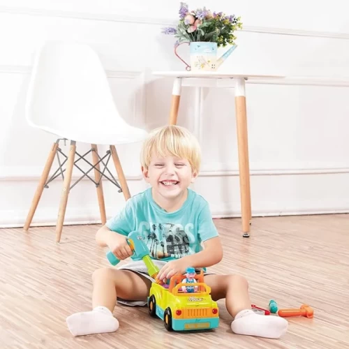 اسباب بازی کامیون ابزار هولی تویز Huile Toys رنگ سبز کد 6109