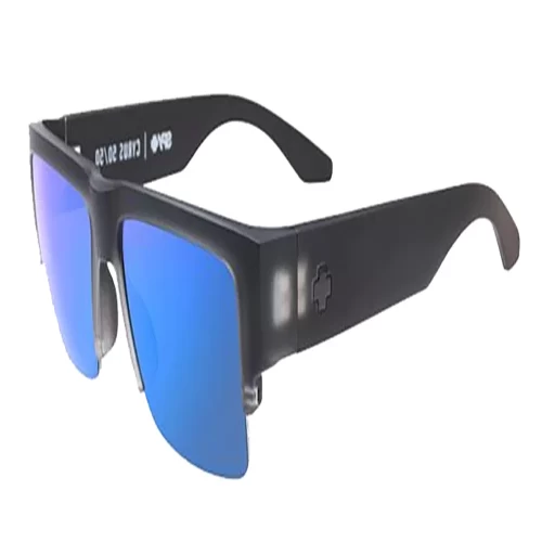 عینک آفتابی اسپای SPY Cyrus 5050 Matte Black Ice - HD Plus Gray Green with Dark Blue Spectra Mirror - Image 2