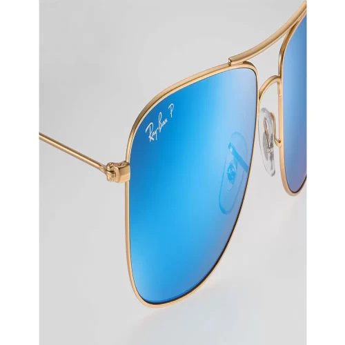 عینک آفتابی RayBan 3543 Chromance Gold Blue Mirror Polarized - Image 4