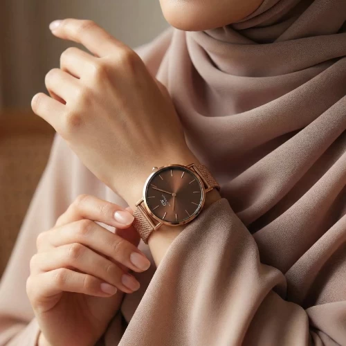ساعت دنیل ولینگتون رزگلد صفحه قهوه ای (کافی) زنانه - Image 4
