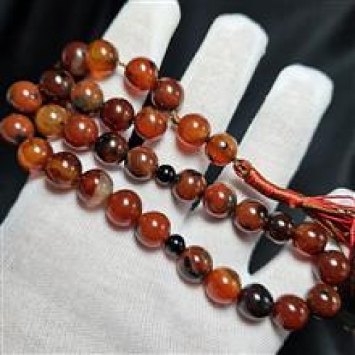 خرید تسبیح 33 دانه سنگ عقیق معدنی کد وردسا