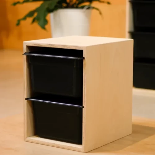 قفسه اسباب بازی و نظم دهنده کودکان باکس مشکی تکی کد 6118640