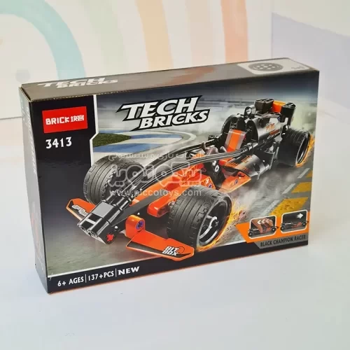 لگو اسباب بازی ماشین 137 تکه مدل فرمول یک رنگ نارنجی کد 3413