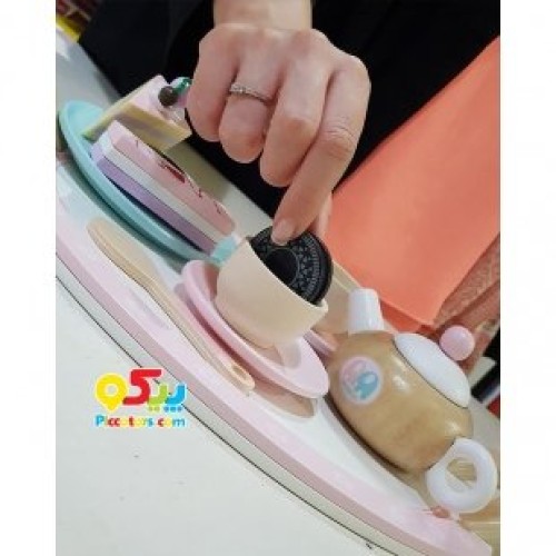 ست چوبی چای خوری کودک مدل 9038
