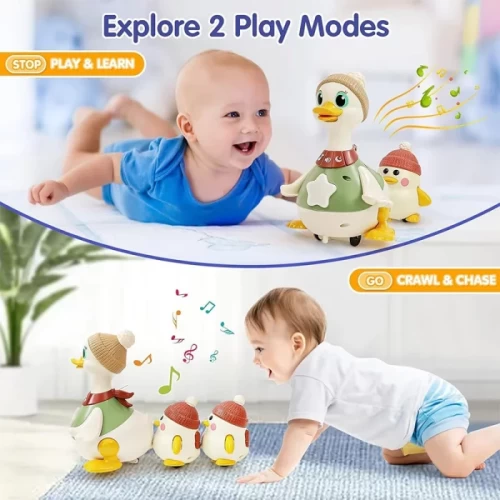 اردک و جوجه موزیکال هولی تویز سنسور دار هولی تویز Huile Toys کد HE9987