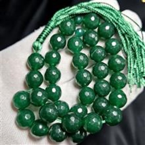 فروش تسبیح 33 دانه سنگ جید سبز معدنی کد