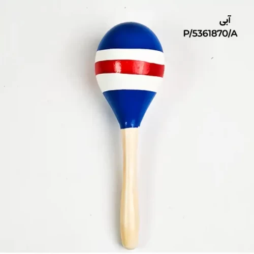 اسباب بازی جغجغه چوبی طرح راه راه کد 5361870
