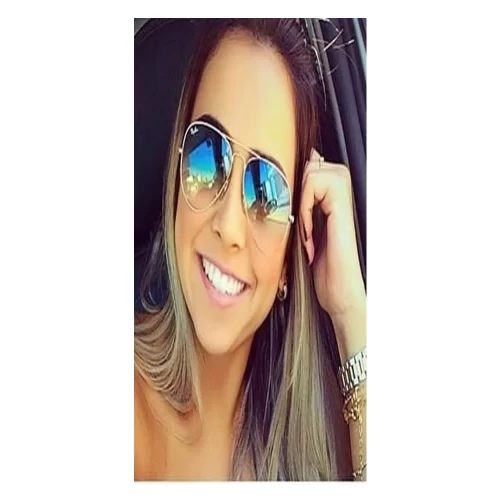 عینک آفتابی RayBan 3025 Aviator Silver Blue Gradient Flash - Image 5