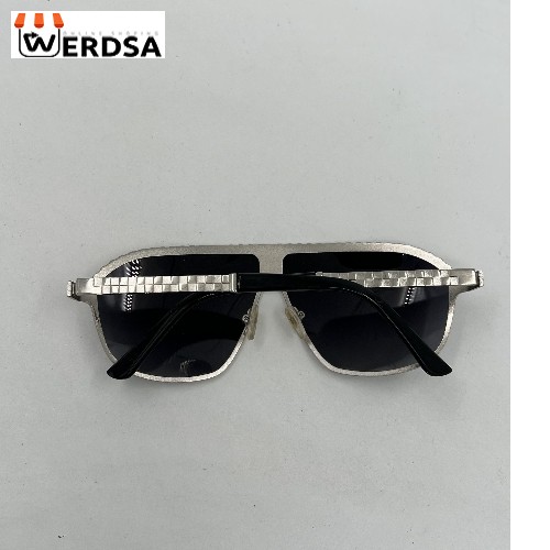 عینک آفتابی, عینک فلزی, فریم نقره‌ای, لنز دودی, محافظ UV4street fashion