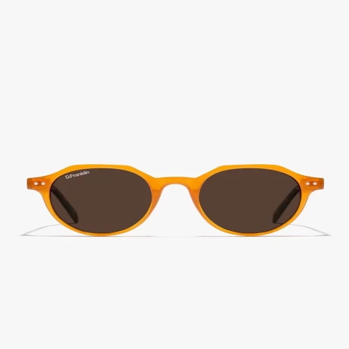 عینک آفتابی دی فرانکلین مدل D.Franklin ULTRA LIGHT S ROUND / AMBER - BROWN - Image 5