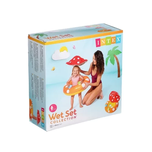 شناور بادی شورتی سایبان دار اینتکس intex مدل قارچ کد 56574