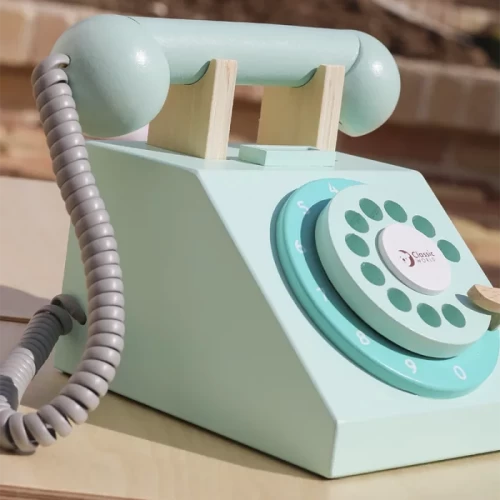 اسباب بازی تلفن چوبی کلاسیک ورلد Classic World Play Telephone کد 50551