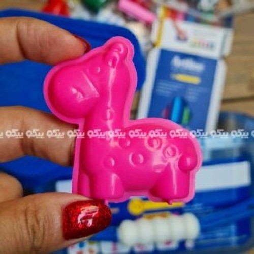 خمیر بازی کاسه ای با مداد رنگی
