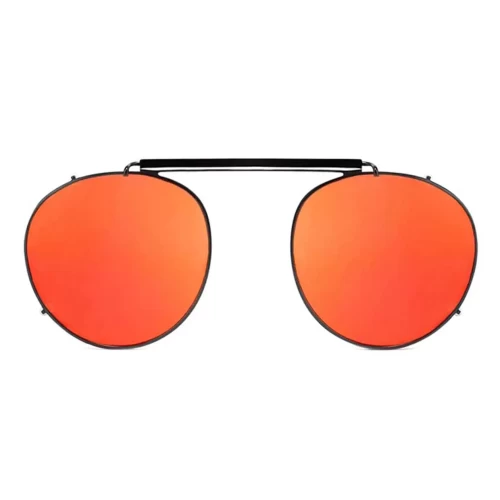 عینک مخصوص کامپیوتر آفتابی دی فرانکلین مدل D.franklin Classic Round Clip On Black / Red - Image 5