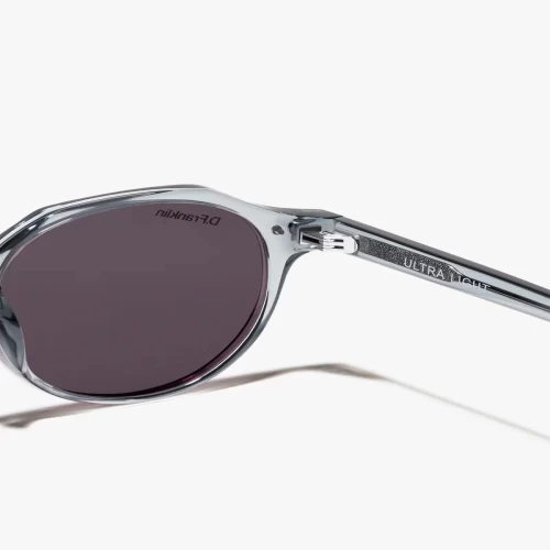 عینک آفتابی دی فرانکلین مدل D.Franklin ULTRA LIGHT S ROUND / CRYSTAL GREY - BLACK - Image 8