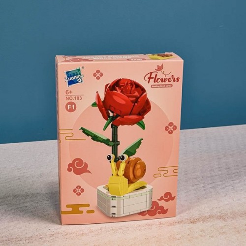 اسباب بازی لگو گل و حشرات مدل حلزون کد 103F1