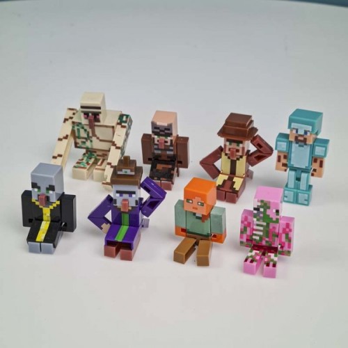 اکشن فیگور 8 عددی ماینکرفت با سلاح MINECRAFT کد P/19745/C